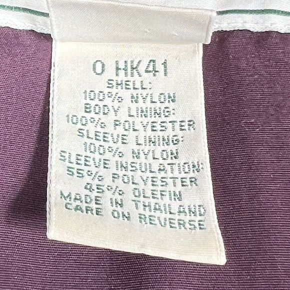 L.L. Bean Jacket Women's Size Large Purple Fleece Lined Full zip pockets - Picture 11 of 11
